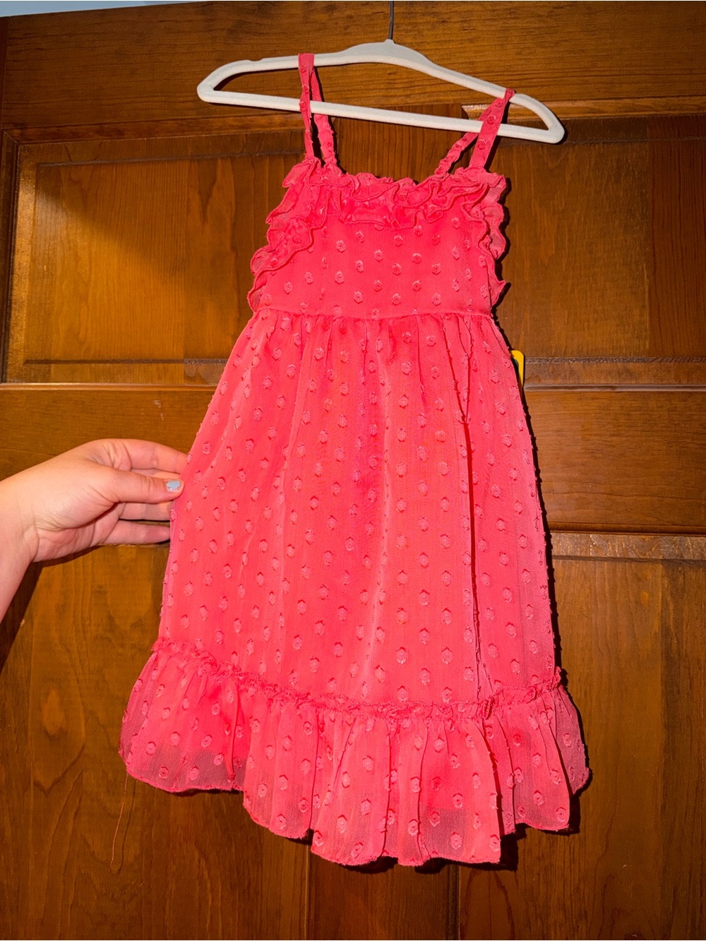 OshKosh B'gosh Coral Pink Ruffle Sun Dress